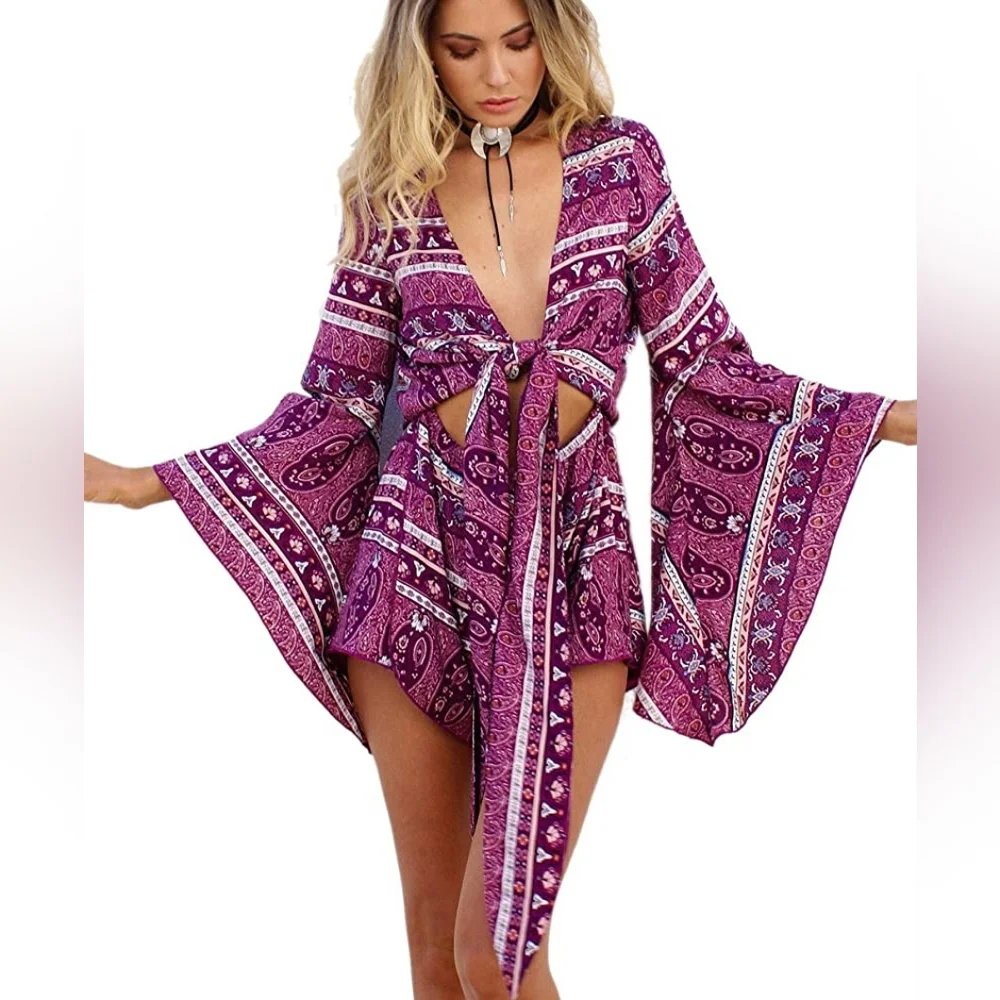 Amazon Boho Hippie Festival Romper - Picture 2 of 8